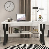 Desk 120 x60x 75 cm - white and black - AZ1314