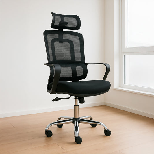 كرسي مكتب عصري بمقاس 127×65×61 سم – لون أسود – موديل 007