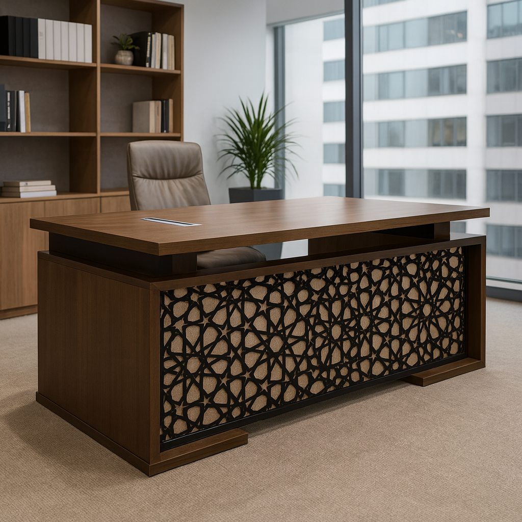 Desk 75*200*80 CM - Brown - AZ120122