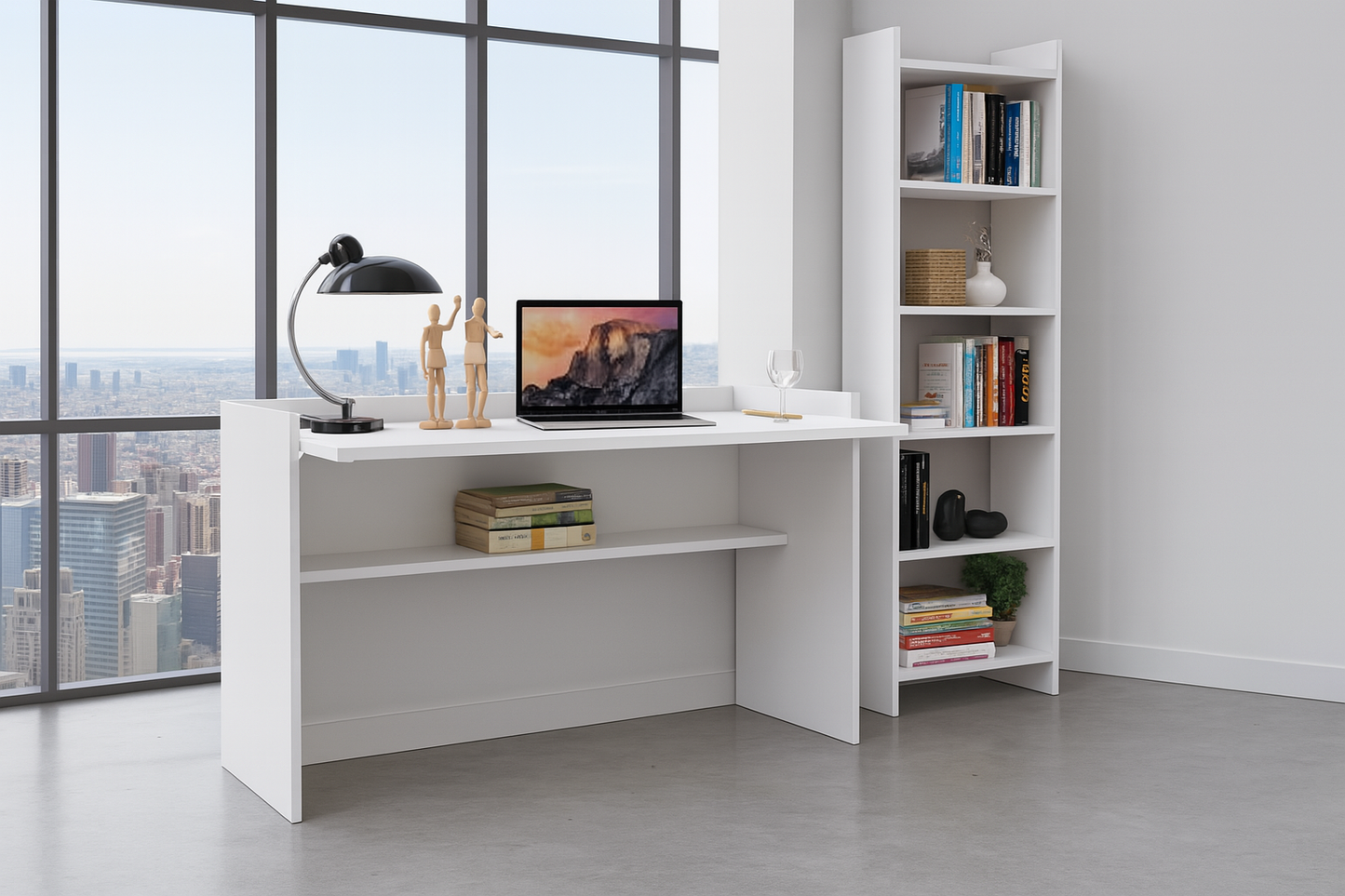Desk 120x45x 80 cm -white - AZ1197