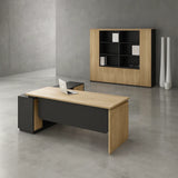 Desk 200*80*75 CM - Wooden and Black - AZ120119