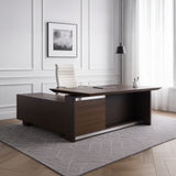 Manager's desk 180*80*75CM - wooden and black - AZ1252