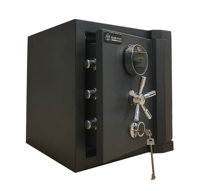 Steel Safe Digital + Fingerprint + Key – H50 × W48 × D48 cm – TH-500