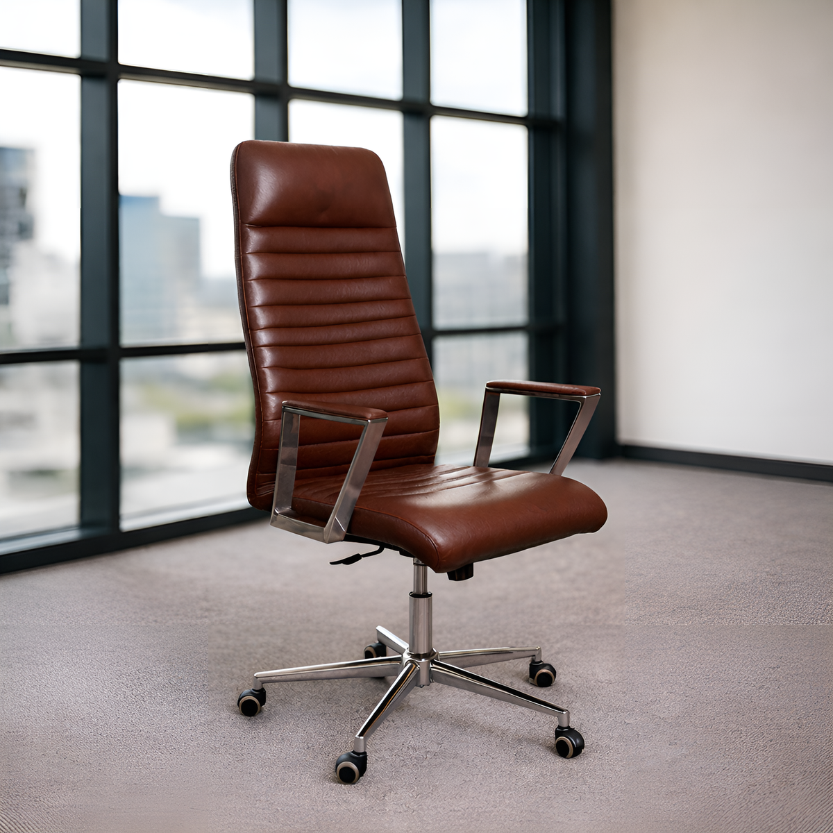High Back Executive Chair 115*65*65 CM - BROWN - GL 316