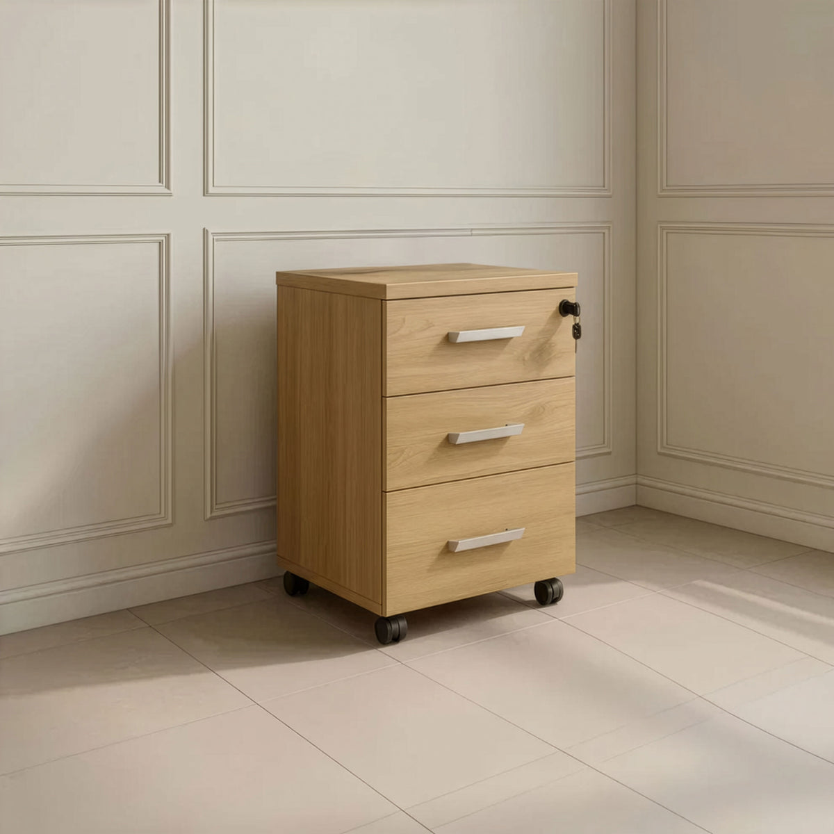 Unit Drawers 3-Drawer 40×43×57 cm – Beige – AZ111247