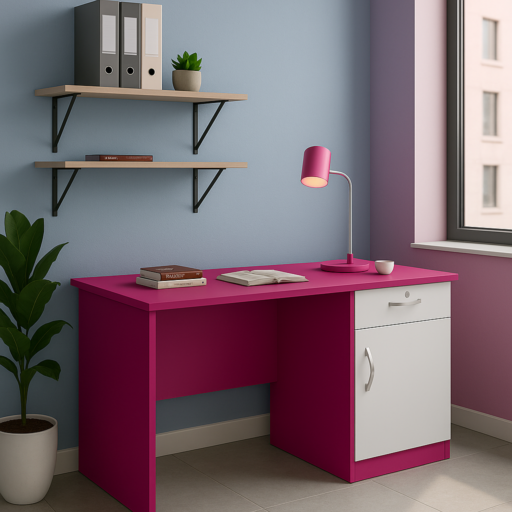 Desk 120 x80 x 50 cm - Gray& white - AZ1097
