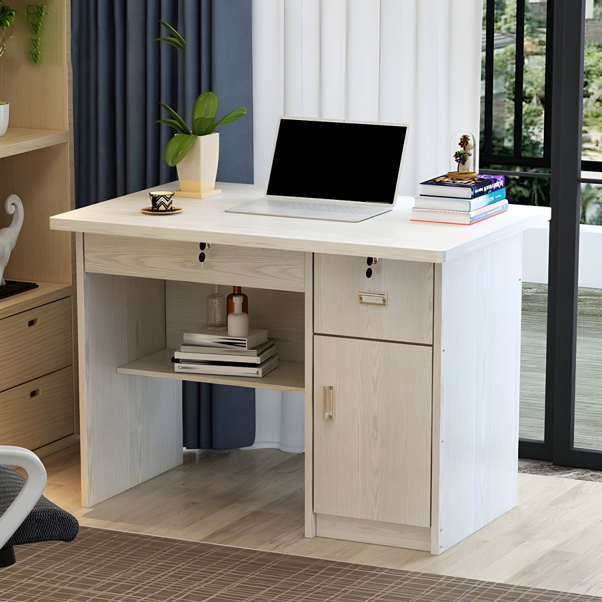 Desk 100 x 60 x 75 cm - Wooden- AZ1092