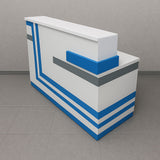 Reception Table 115 x 200 x 60 cm - White - AZ111201