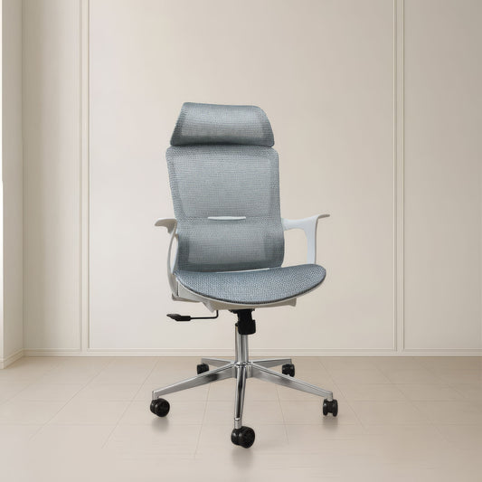 كرسي مكتب ظهر عالي 137×60×58 سم - رمادي - 834AW