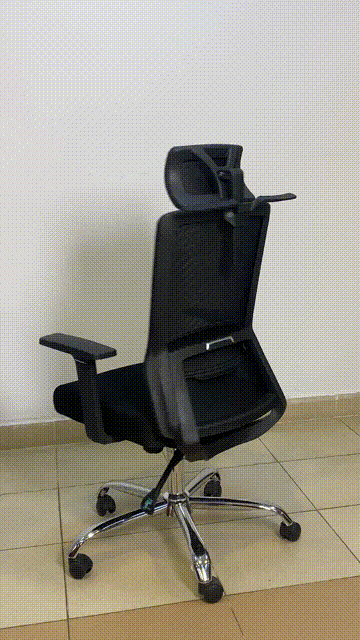 كرسي مكتب مودرن 127×61×59 سم - أسود - A768