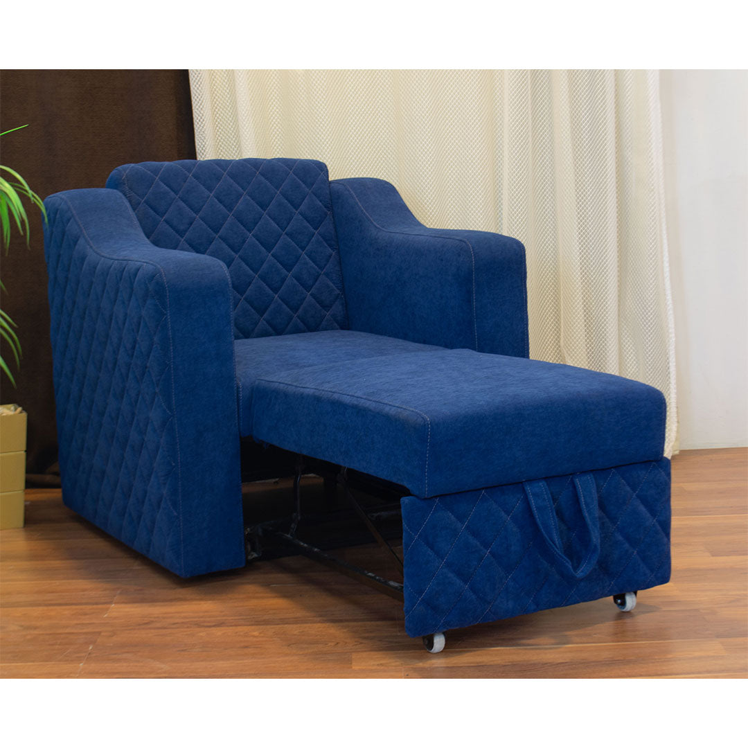 Caring Chair Bed (Metal frame, linen fabric, super soft foam density 30)