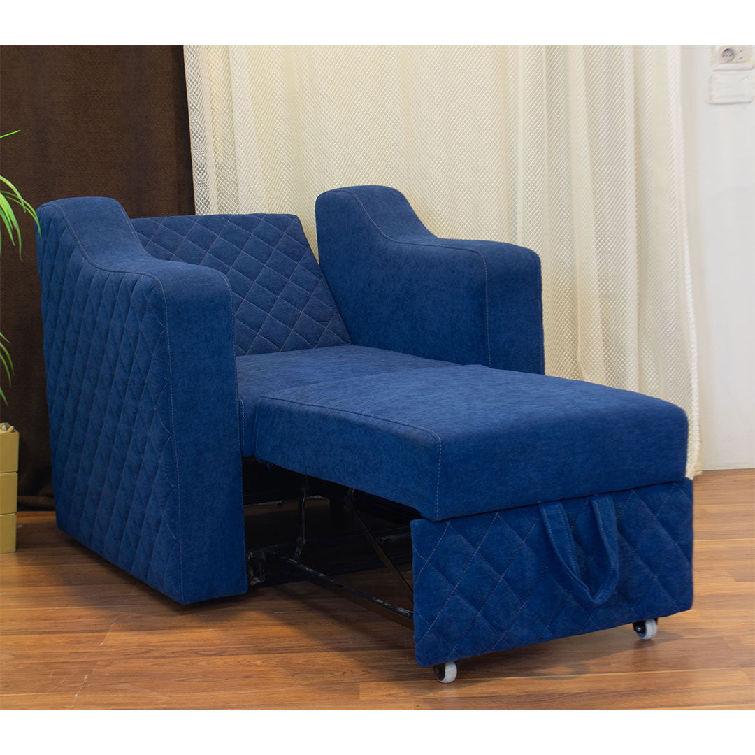 Caring Chair Bed (Metal frame, linen fabric, super soft foam density 30)