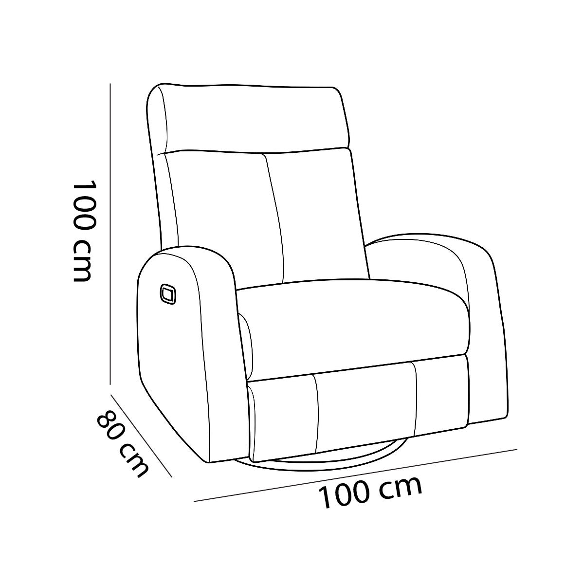 Ramla Manual Recliner Rocking Chair