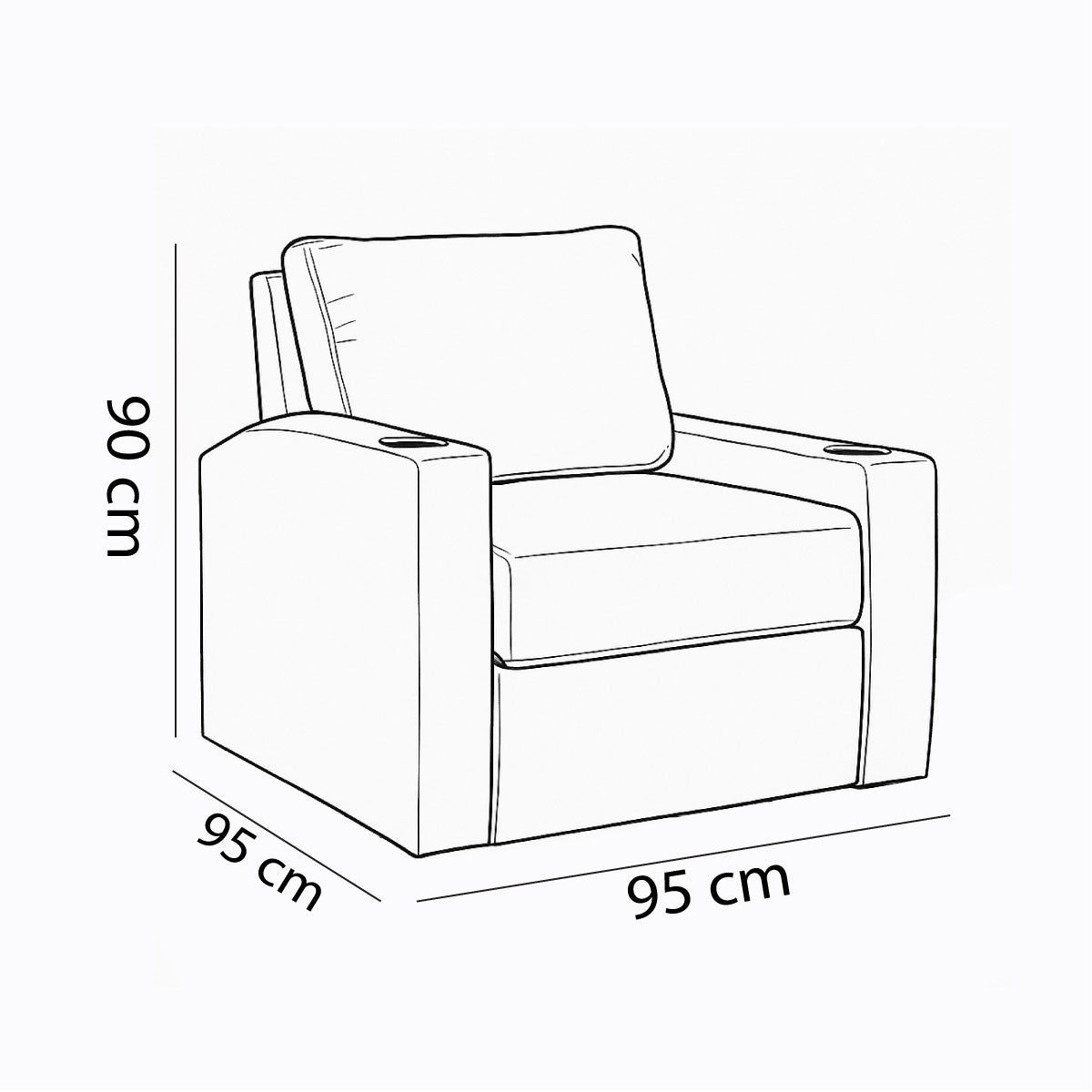 Olaf Chair with Storage Compartment