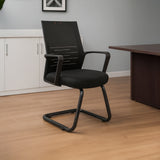 Modern Black Fixed Office Chair 90*59*51 CM - Black - 18890