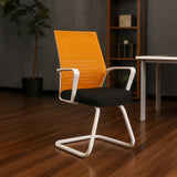 Modern Fixed Office Chair 90*59*51 cm - Yellow & Black - 18890