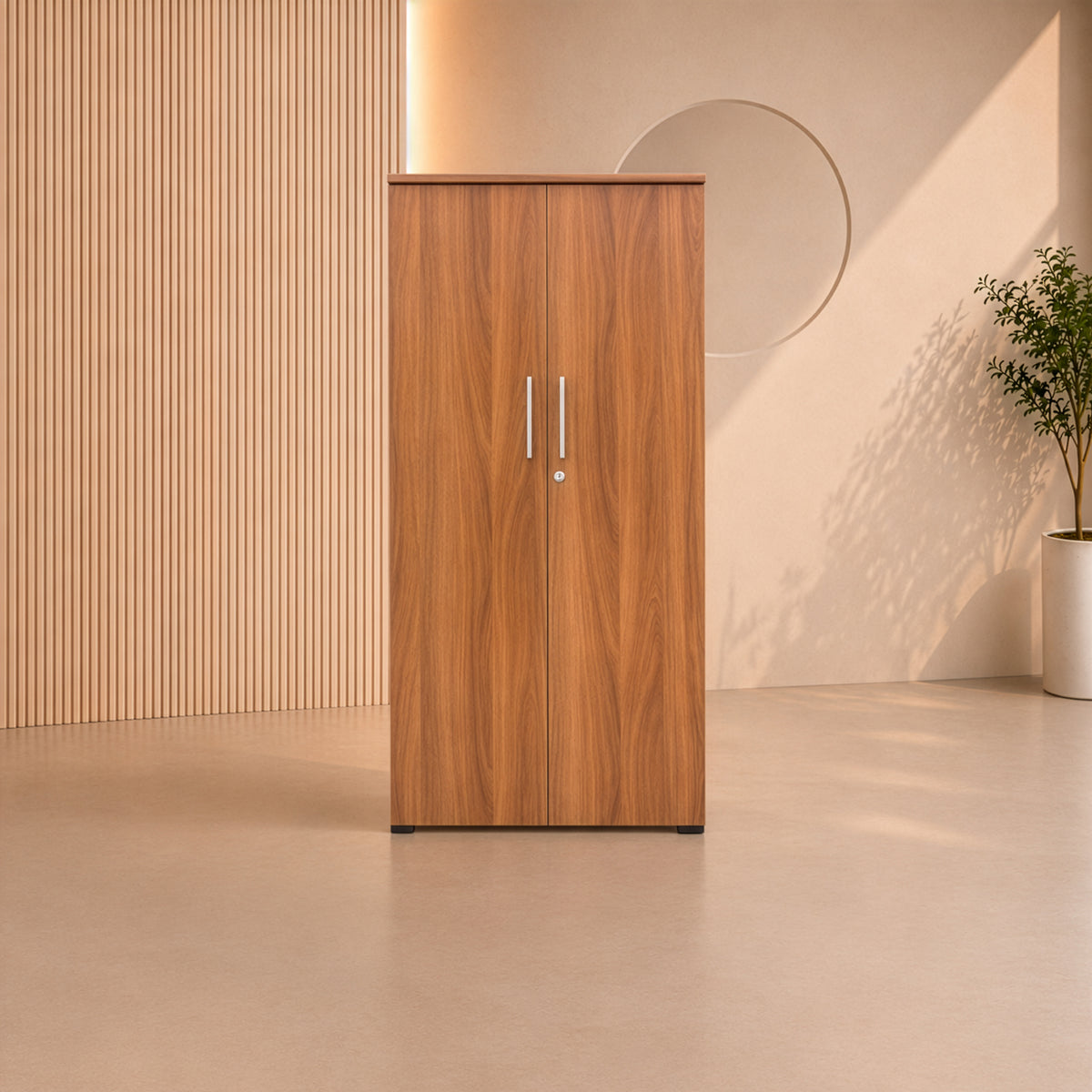 Document Cabinet – 2 Doors – 80 × 40 × 200 cm – Brown – AZ50121