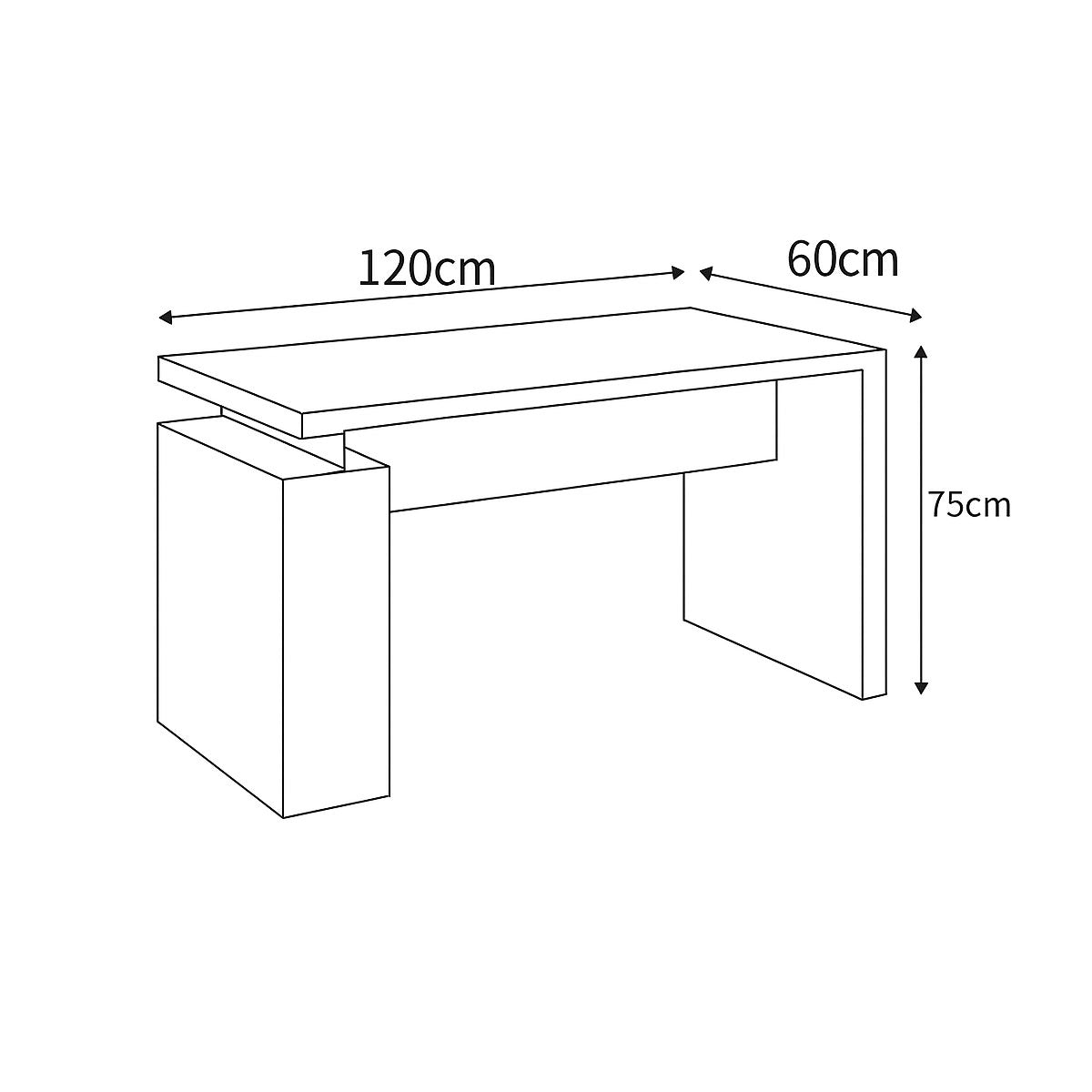 Desk 120 x 60x 75 - wooden - AZ1279
