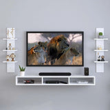 TV Table, 90 × 15 × 23 cm - White - AZ3002