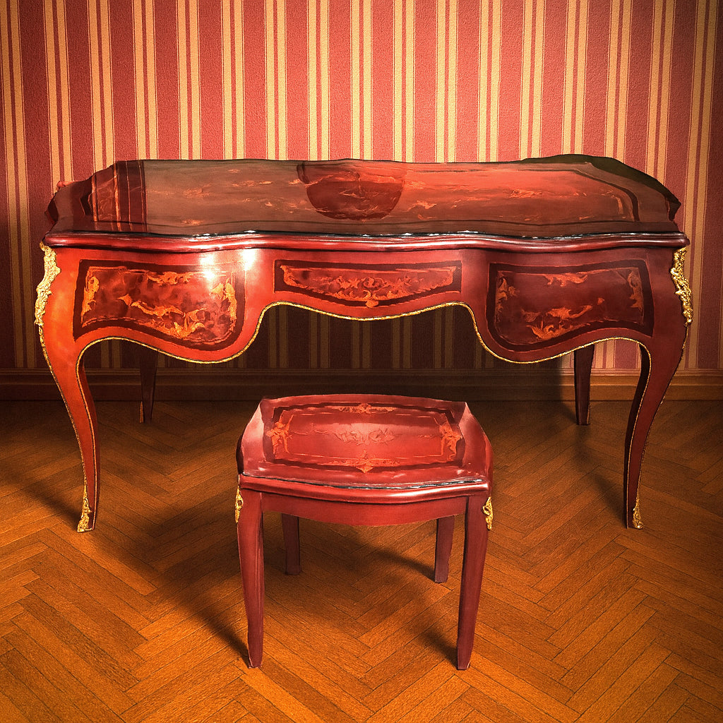 Desk 180 x 80 x 75 cm - Brown- AZ50023