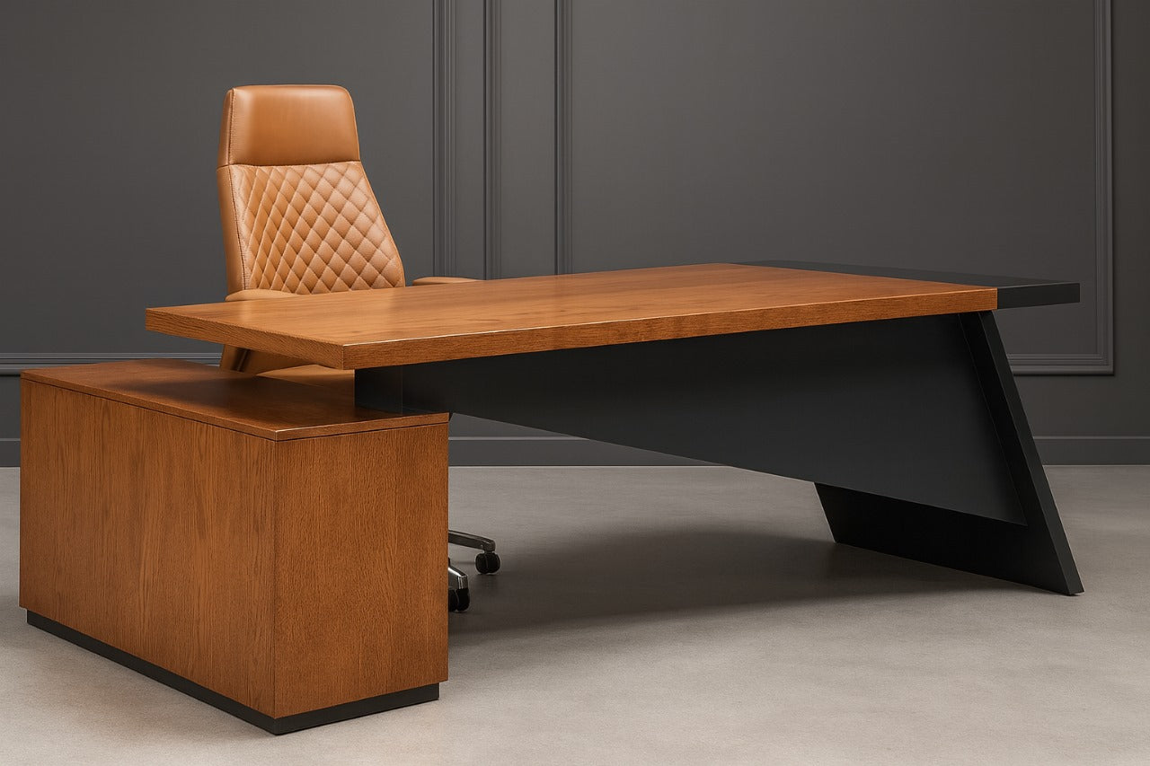 Desk 200 x 80 x 75 cm - Brown- AZ50022