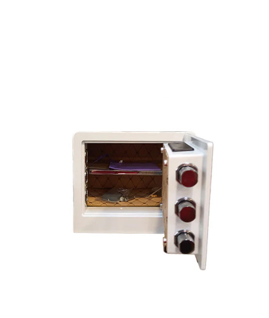 Metal Safety Box White 33 x 38 x 31 CM