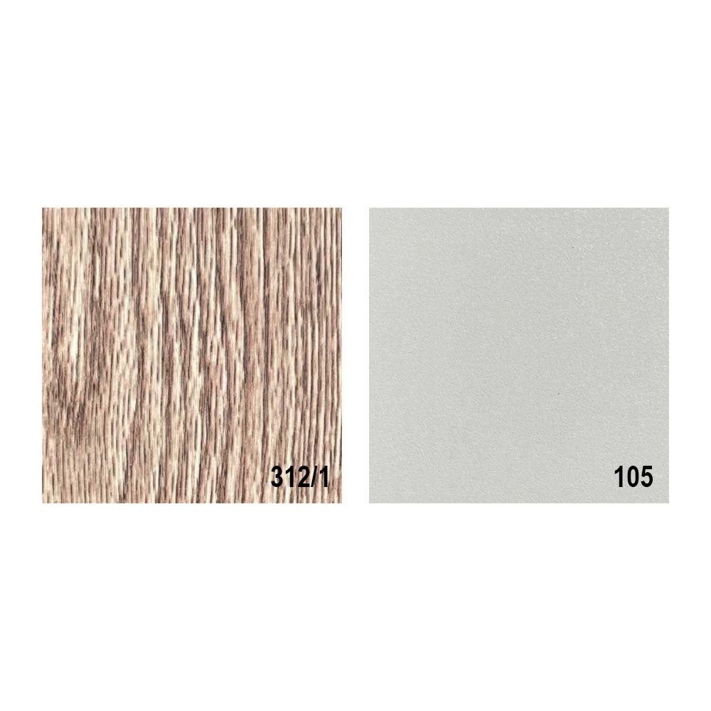 Desk 200×160×75 cm + Side Unit + Attached Drawers – Wooden – az50029