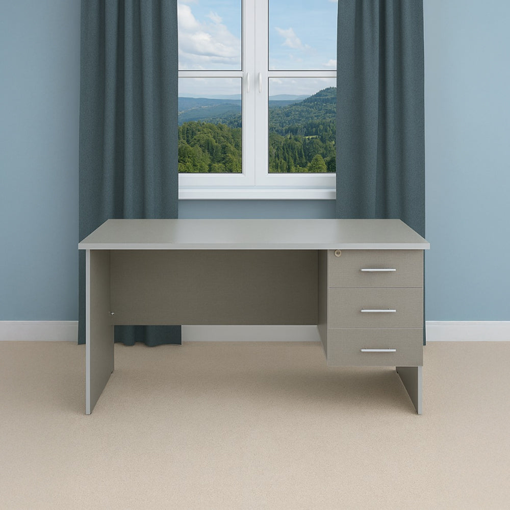 مكتب 140×80×75 سم - رمادي - AZ50015