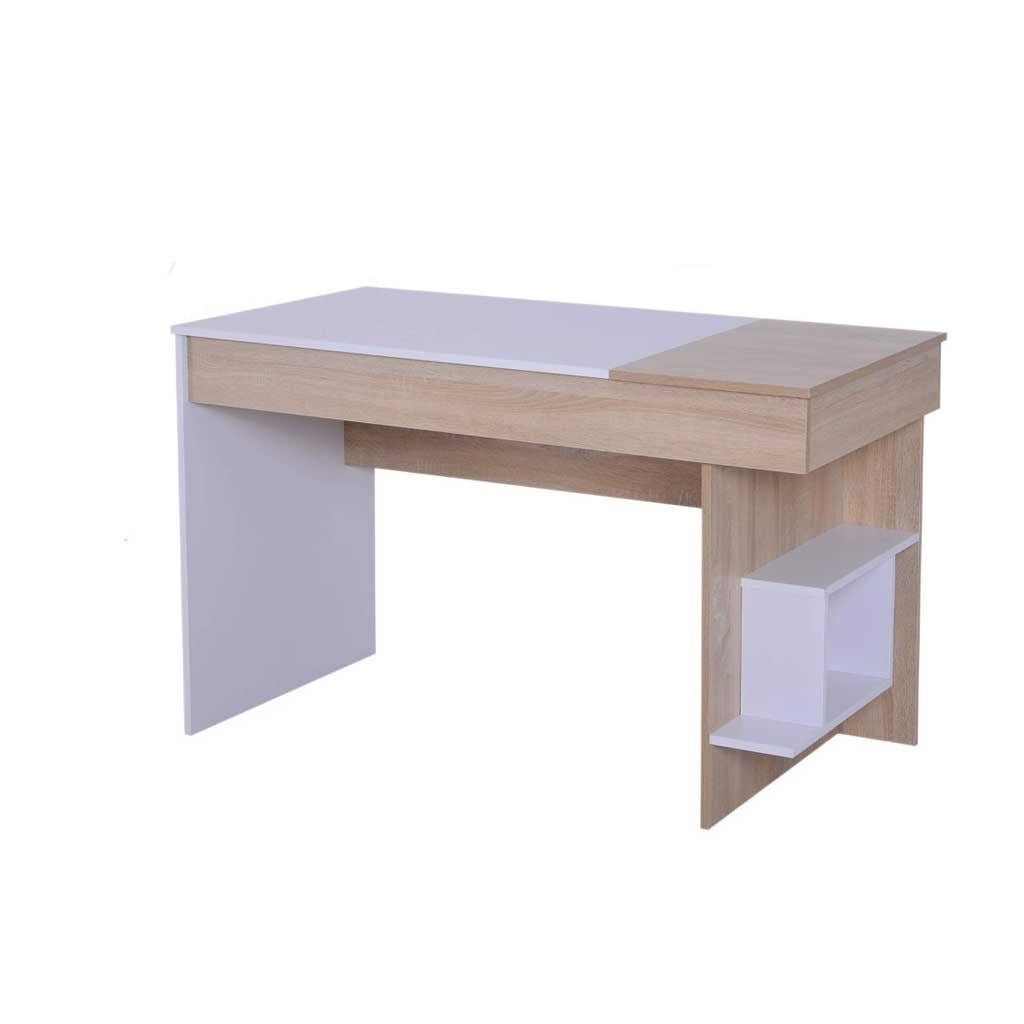 Desk 120 x60 x75 cm - wooden and white - AZ1097