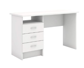 Desk 120 x 60 x 75 cm - Beige and White - AZ1070