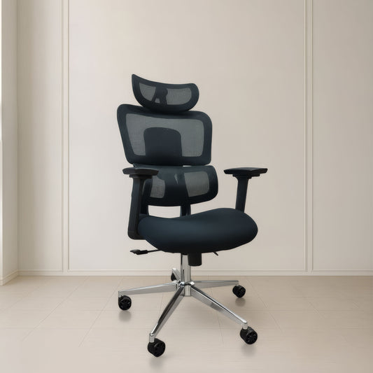 كرسي مكتب ظهر عالي 128×60×61 سم - أسود - 809