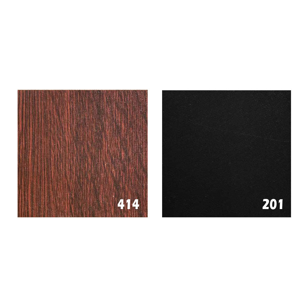 مكتب 160×160×75 سم + وحدة جانبية – بني وأسود – AZ50040