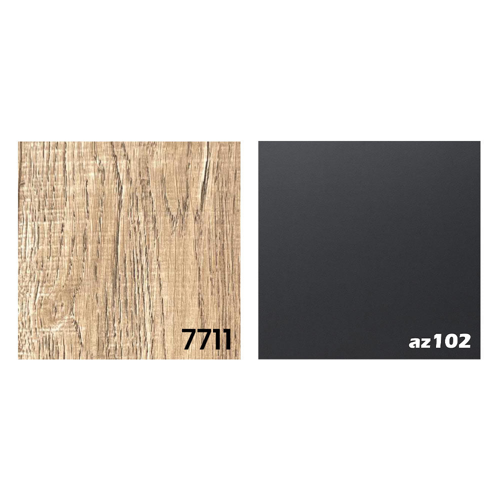 TV Table, 180 × 45 × 50 cm - Grey and Wooden - AZ30024