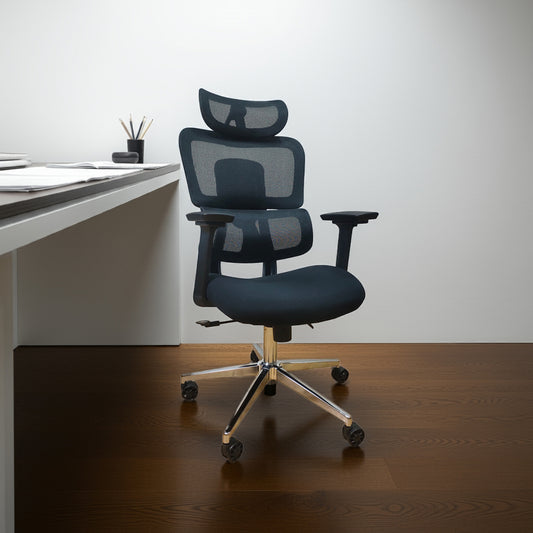 كرسي مكتب ظهر عالي 128×60×61 سم - أسود - A 109