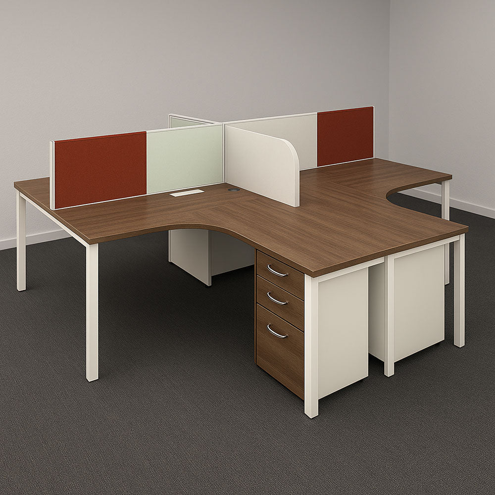 Workstation, 240 x 120 x 115 cm - Wooden - AZ111240