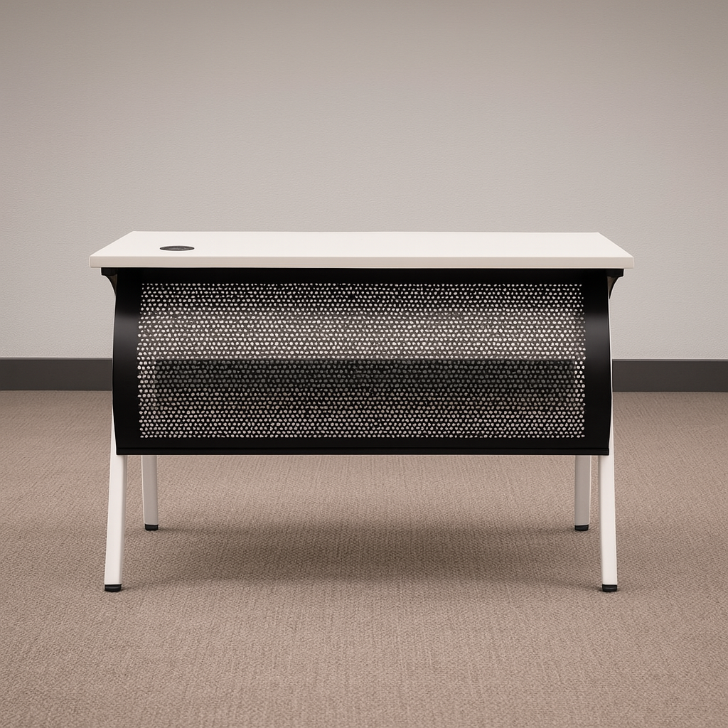 desk 120*60*75 CM -black and white - AZ1263
