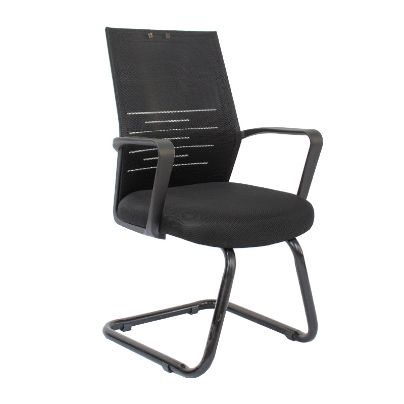 Modern Black Fixed Office Chair 90*59*51 CM - Black - 18890