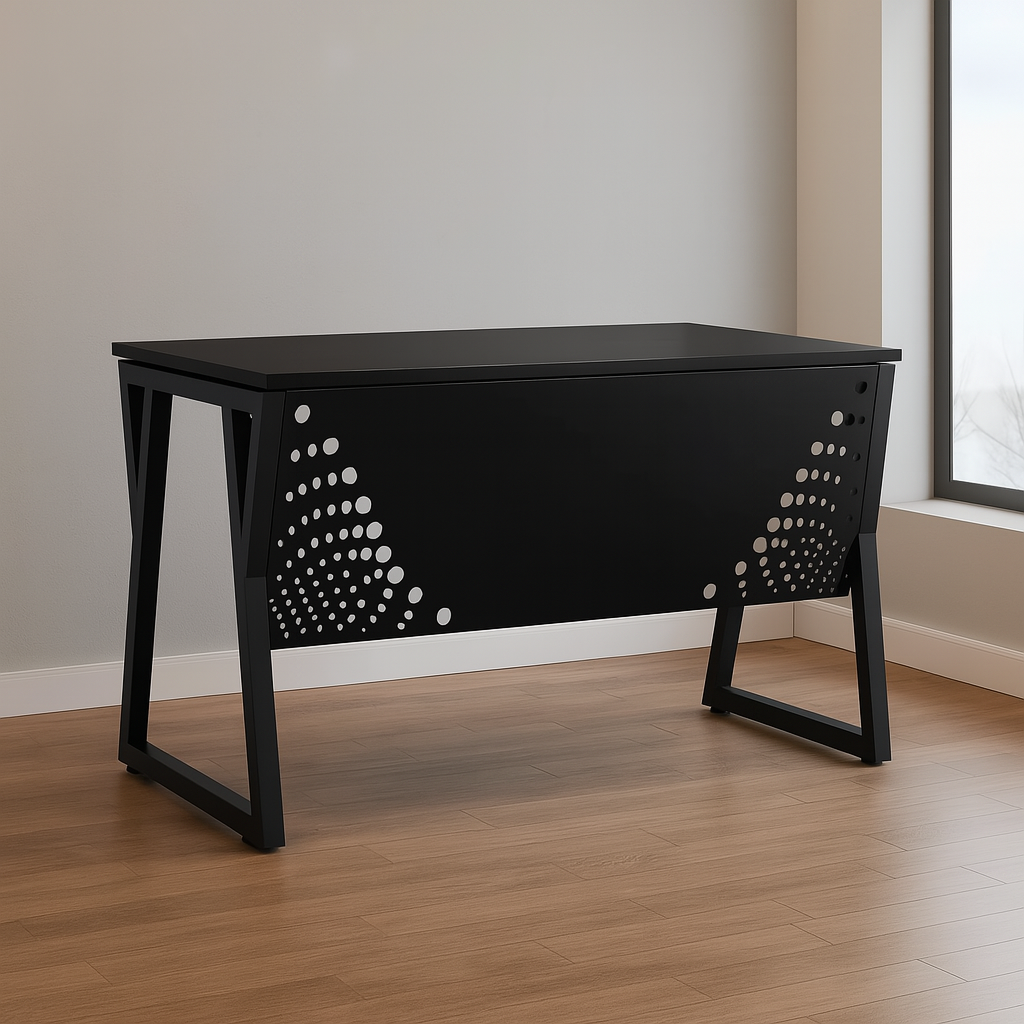 Desk 120 x 60 x 75 CM - Wooden and Black - AZ1260