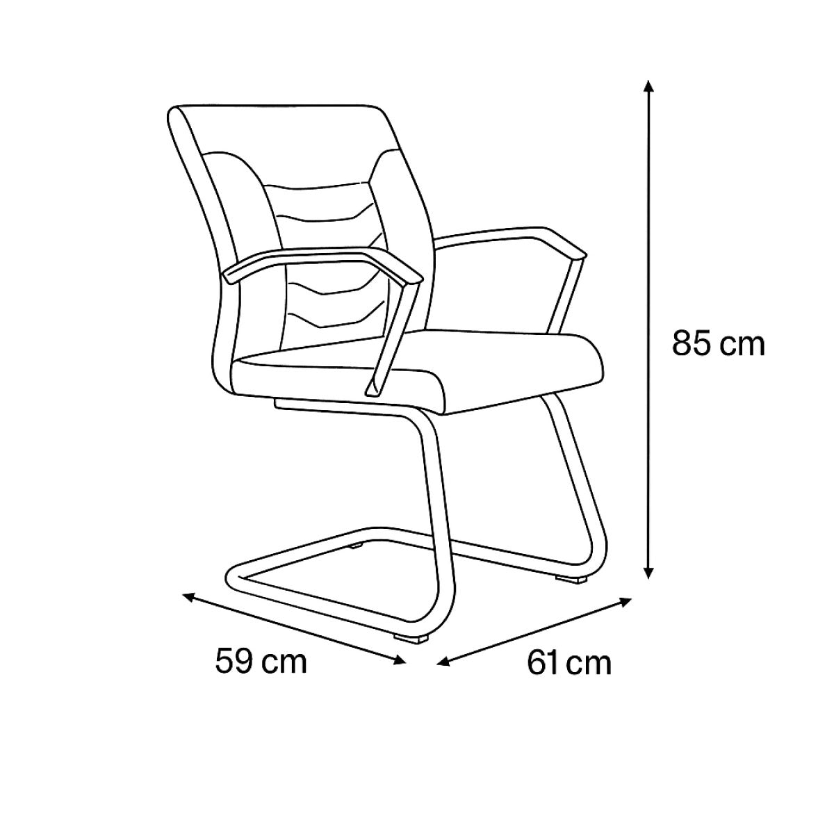 PRINCE Mid-Back Cantilever Visitor Room Chair