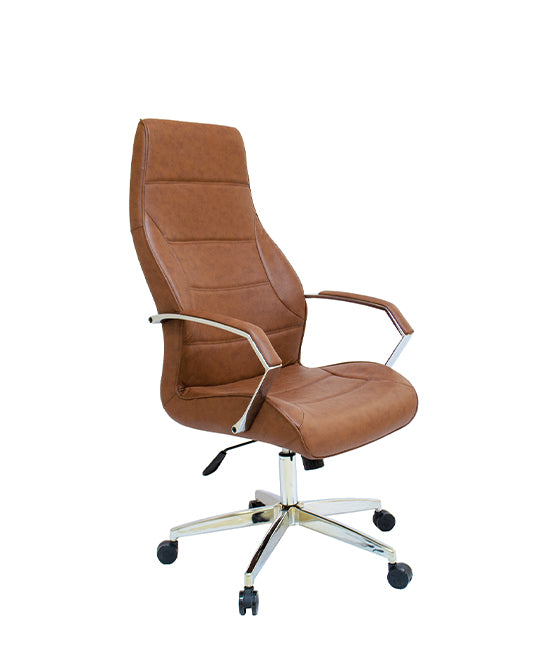 High Back office chair 116 x 60 x 67 cm - Brown - ROYAL