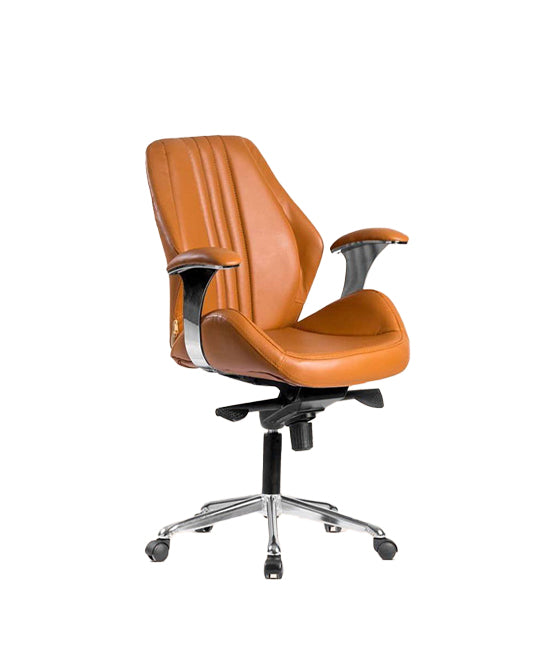 Mid Back Office Chair 96*66*67 CM - Brown - GL-312