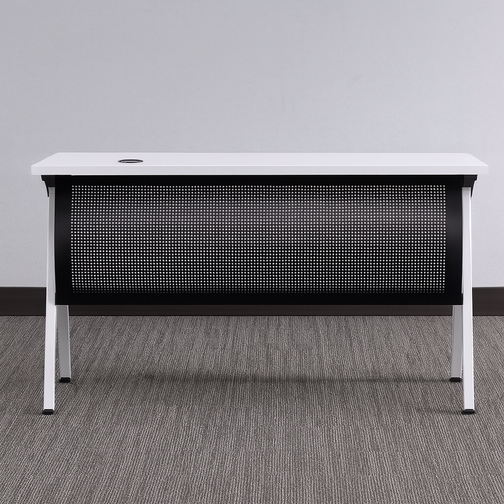 desk 120*60*75 CM -black and white - AZ1263