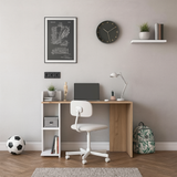 Desk 120 x 40 x 80 cm - White and Brown - AZ1077