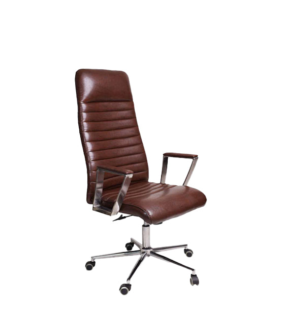 كرسي مكتب تنفيذي عالي الظهر 115×65×65 سم - بني - موديل GL-316