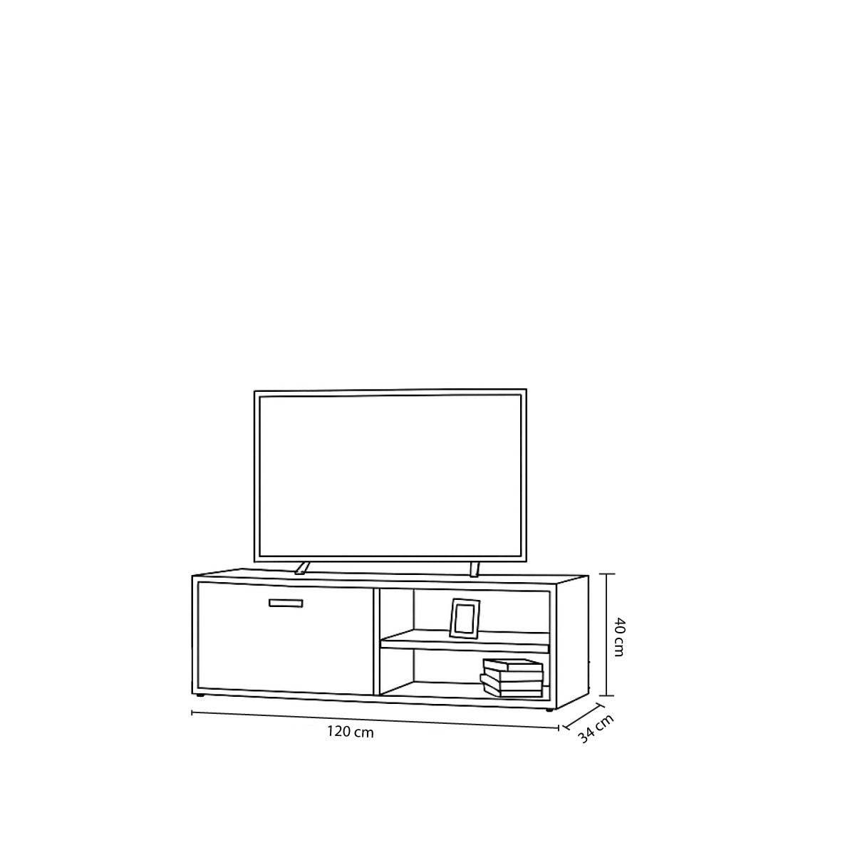TV Table, 120 × 34 × 40 cm - MOD - AZ30032