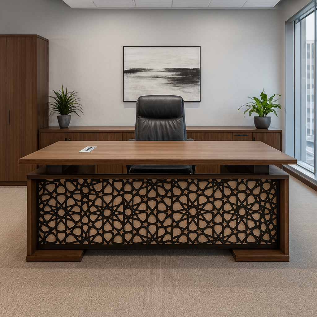 Desk 75*200*80 CM - Brown - AZ120122