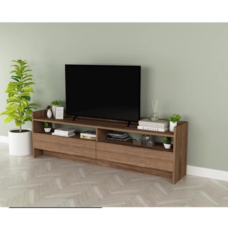 طاولة تلفزيون، 160 × 30 × 50 سم – بني – AZ30033