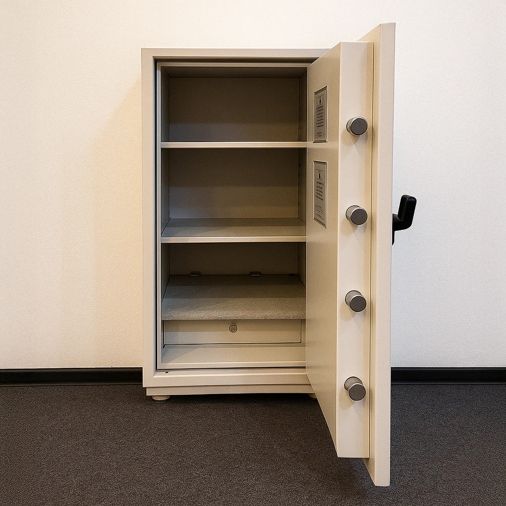 Fire Proof Steel Safety Box White 127 x 60 x 60 CM