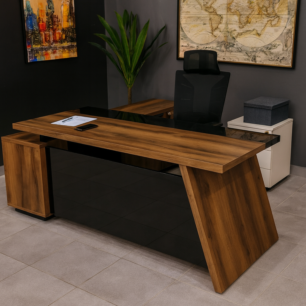 مكتب مدير 160×60×75 سم – خشبي – AZ1292