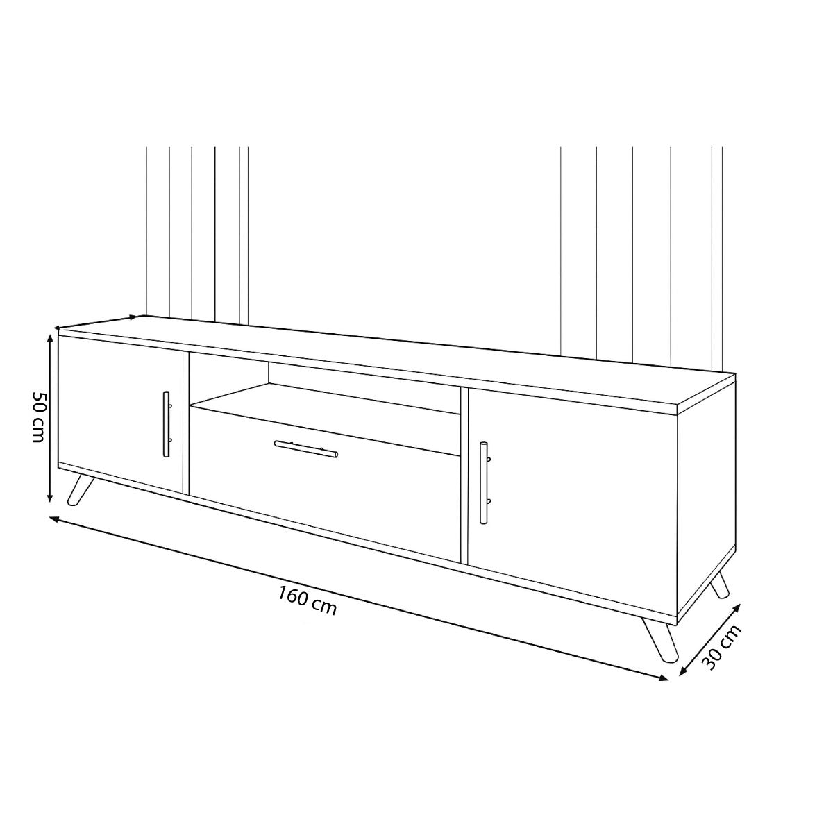 TV Table, 160 × 30 × 50 cm - MOD - AZ30040